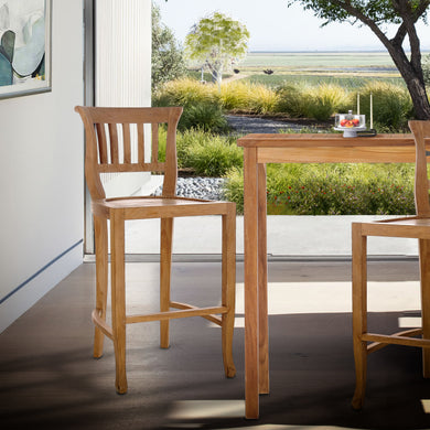 Teak Wood Amsterdam Counter Stool