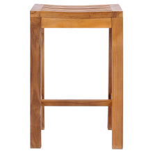 Teak Wood Santa Monica Counter Stool, 24 inch