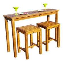 Teak Wood Santa Monica Serving Table - La Place USA Furniture Outlet