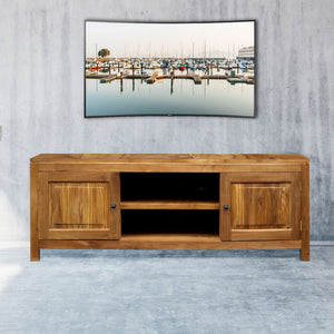 Waxed Teak Wood Santa Barbara Media Center