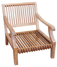 Teak Wood Castle Deep Seating Patio Lounge Chair with Cushion - La Place USA Furniture Outlet