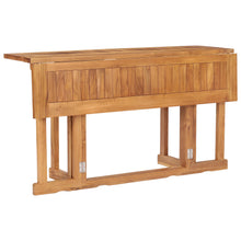 Teak Wood Hatteras Rectangular Folding Patio Table, 56 x 28 Inch