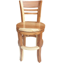 Suar Olympia Live Edge Counter Stool Chair with Swivel Seat - La Place USA Furniture Outlet
