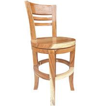 Suar Olympia Live Edge Counter Stool Chair with Swivel Seat - La Place USA Furniture Outlet