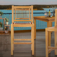 Teak Wood Maldives Barstool - La Place USA Furniture Outlet