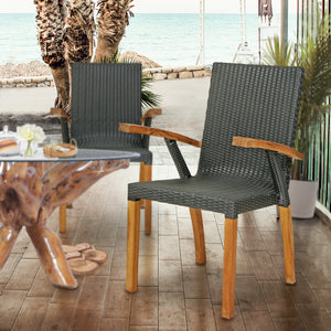 Teak Wood Bali Outdoor Patio Dining Chair