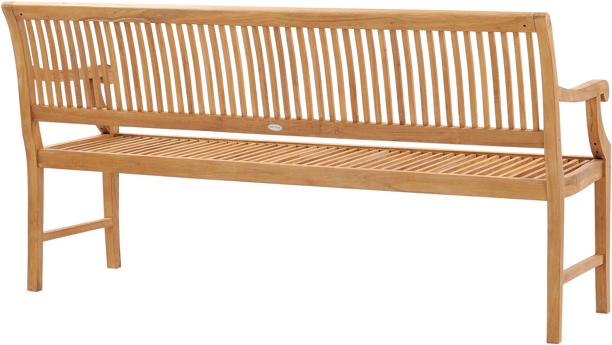 Castle Bench Teak Wood Castle Bench with Arms, 6 ft – La Place USA Furniture Outlet