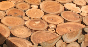 Teak Wood Nesting Side Tables - Set of 2 - La Place USA Furniture Outlet