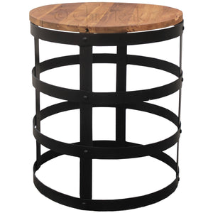 Teak Wood Nutella Side Table - La Place USA Furniture Outlet