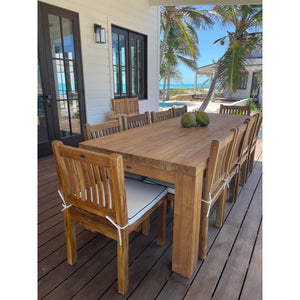 Recycled Teak Wood Marbella Dining Table, 71 Inch