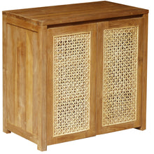 Recycled Teak Wood West Indies Accent Cabinet with 2 Doors