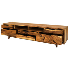 Rimini Live Edge Suar Wood Cabinet with 6 drawers