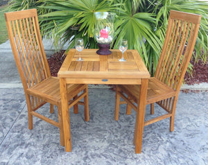 Teak Wood West Palm Side Chair - La Place USA Furniture Outlet