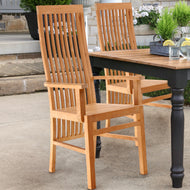 Teak Wood West Palm Arm Chair - La Place USA Furniture Outlet