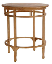 Large Teak Wood Orleans Bar Table, 38 Inch Round - La Place USA Furniture Outlet