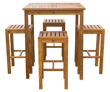 Teak Wood Havana Outdoor Bar Table, 35 Inch - La Place USA Furniture Outlet