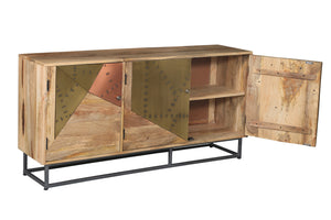 Mozaic Mango Wood Cabinet - La Place USA Furniture Outlet