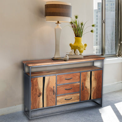 Oceanside Recycled Acacia Wood Buffet/Media Center