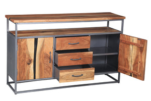 Oceanside Acacia Wood Buffet/Media Center - La Place USA Furniture Outlet