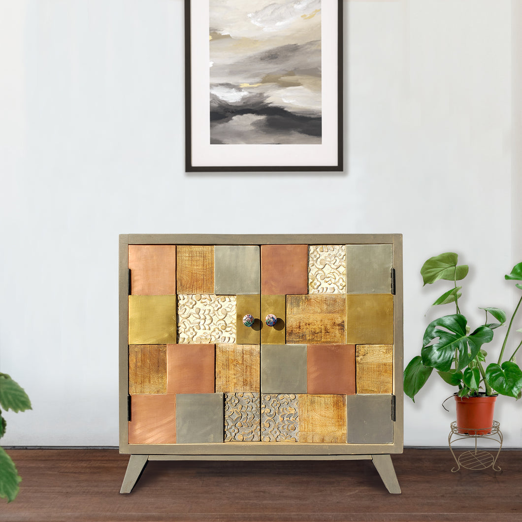 Picasso Recycled Mango Wood Cabinet