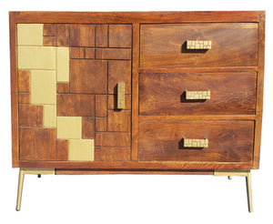 Montevideo Mango Wood Cabinet - La Place USA Furniture Outlet