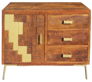Montevideo Mango Wood Cabinet - La Place USA Furniture Outlet