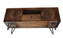 Aztec Recycled Mango Wood Media Center with 2 Doors and 1 Drawer