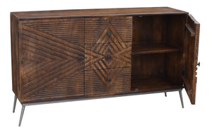 Winik Recycled Mango Wood Buffet with 3 Drawers and 2 Doors
