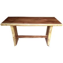 Suar Live Edge Unique Slab Bar Table, 79 Inch - La Place USA Furniture Outlet