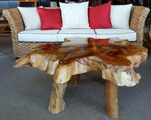 Brazil Suar Wood Unique Slab Coffee Table - La Place USA Furniture Outlet