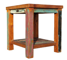 Marina Del Rey Recycled Teak Wood Boat Side Table - La Place USA Furniture Outlet