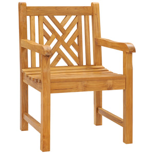 Teak Wood Chippendale Arm Chair