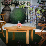 Teak Wood Italy Round Coffee Table, 39 inch - La Place USA Furniture Outlet