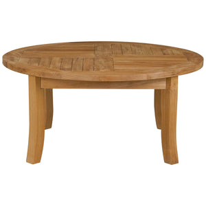 Teak Wood Italy Round Coffee Table, 39 inch