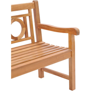 Teak Wood Triple-O Bench, 6 Foot - La Place USA Furniture Outlet