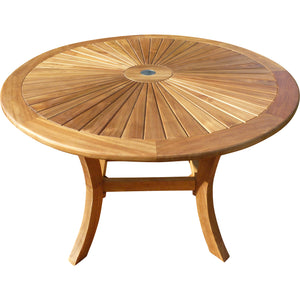 Teak Wood Sun Table, 47 Inch - La Place USA Furniture Outlet