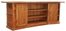 Waxed Teak Wood Large Key West Bar - La Place USA Furniture Outlet