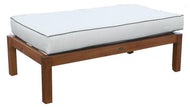 Teak Wood Long Island Ottoman - La Place USA Furniture Outlet