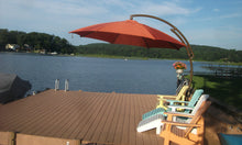 Sun Garden 13 Ft. Easy Sun Cantilever Umbrella and Parasol, the Original from Germany, Cayenne Canopy with Bronze Frame - La Place USA Furniture Outlet