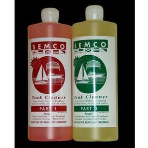 Semco Teak Wood Cleaner Quart - 2 Part Set - La Place USA Furniture Outlet